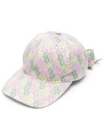 Henrik Vibskov casquette à fleurs en jacquard - Violet