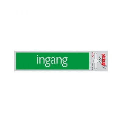 Bord Alulook Ingang - 165x44 mm zelfklevend.