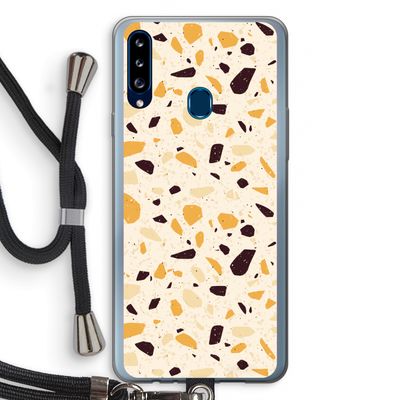 Terrazzo N°13: Samsung Galaxy A20s Transparant Hoesje met koord