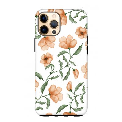 Peachy flowers: iPhone 12 Pro Max Tough Case