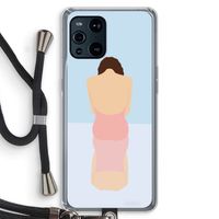 Mirror: Oppo Find X3 Transparant Hoesje met koord