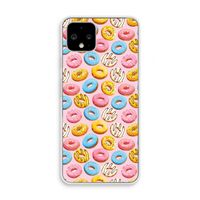 Pink donuts: Pixel 4 Transparant Hoesje