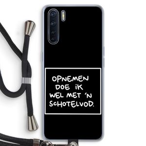 Schotelvod: Oppo A91 Transparant Hoesje met koord