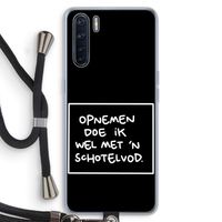 Schotelvod: Oppo A91 Transparant Hoesje met koord