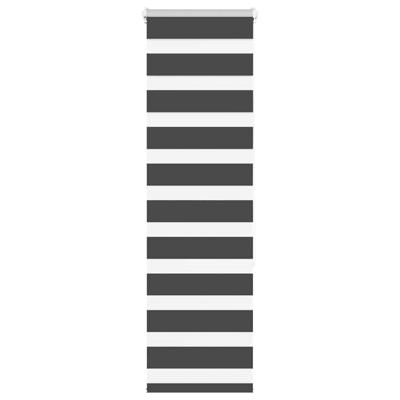 Zebra rolgordijn 40x150 cm stofbreedte 35,9 cm zwart
