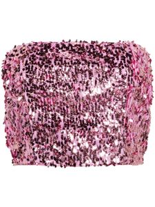 ROTATE BIRGER CHRISTENSEN haut bandeau à ornements de sequins - Rose