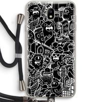 Vexx Black City : Samsung Galaxy J7 (2017) Transparant Hoesje met koord
