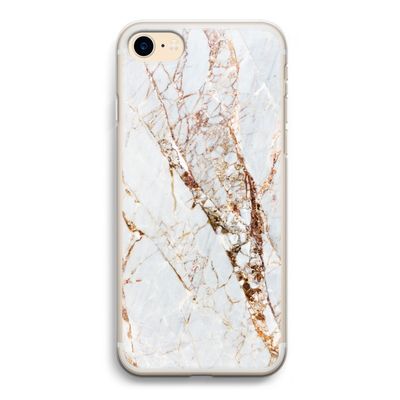 Goud marmer: iPhone 7 Transparant Hoesje