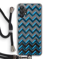 Onderbroken lijn: Samsung Galaxy A32 5G Transparant Hoesje met koord
