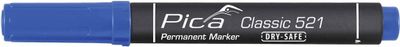 Pica 521/41 Perm. Marker 2-6mm beitel blauw,10st.
