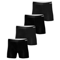 Apollo Boxershorts Heren Bamboo Basic Zwart 4-pack-XL