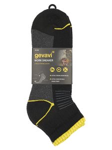 Gevavi Workwear GW51 Work Sneaker sok 2 paar/bundel grijs