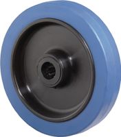 BS Rollen Reserve-wiel | wiel-d. 200 mm draagvermogen 400 kg | rubber | as-d. 20 mm naaflengte 60 mm | 1 stuk - B61.200 B61.200