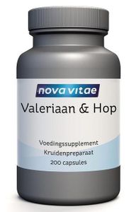 Nova Vitae Valeriaan & Hop Capsules 200st