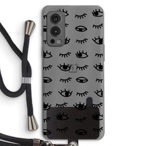 Eye pattern #2: OnePlus Nord 2 5G Transparant Hoesje met koord