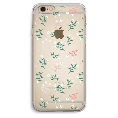 Small white flowers: iPhone 6 Plus / 6S Plus Transparant Hoesje