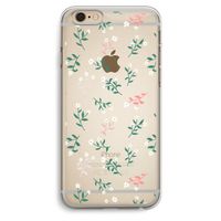 Small white flowers: iPhone 6 Plus / 6S Plus Transparant Hoesje