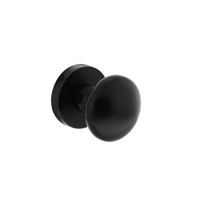 Intersteel Zwarte deurknopTondo op rozet - 0023.212600