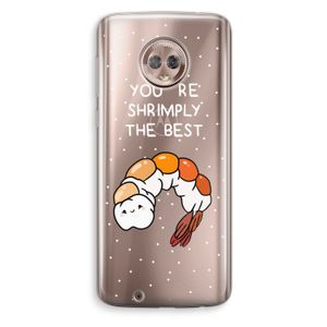 You're Shrimply The Best: Motorola Moto G6 Transparant Hoesje
