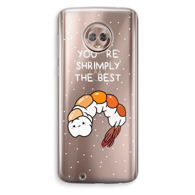 You're Shrimply The Best: Motorola Moto G6 Transparant Hoesje