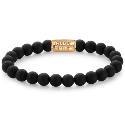 Rebel and Rose RR-80085-G Armband Mad Panther Gold 8 mm L 19 cm