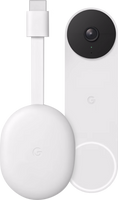 Google Chromecast 4K met Google TV + Google Nest Doorbell