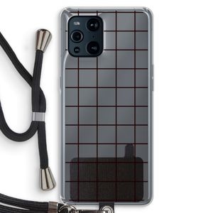 Rooster: Oppo Find X3 Transparant Hoesje met koord