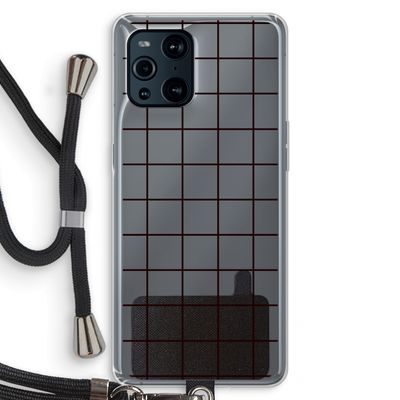 Rooster: Oppo Find X3 Transparant Hoesje met koord