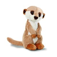 Nici stokstaartje pluche knuffel - bruin - 30 cm   -