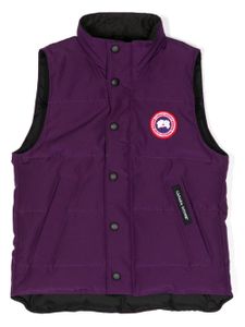 Canada Goose Kids Vanier logo-patch gilet - Violet