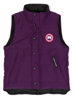 Canada Goose Kids Vanier logo-patch gilet - Violet - thumbnail