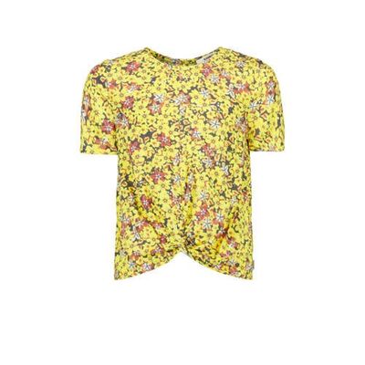 Garcia gebloemde top geel/terra Garcia gebloemde top geel/terra