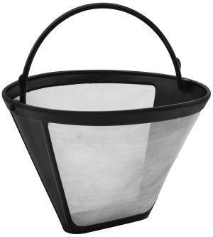 Fackelmann coffee&tea herbruikbaar koffiefilter no. 4 zilver/zwart