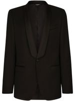 Dolce & Gabbana blazer boutonné à coupe Sicilia - Noir