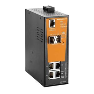 Weidmüller IE-SW-AL06M-4GTPOE-2GESFP Industrial Ethernet Switch 10 / 100 / 1000 MBit/s PoE-functie