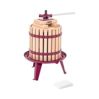 Fruitpers - handmatig - houten - 12 L - incl. houten blokken, drukplaat en 1 persdoek