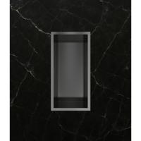 Hotbath &More Inbouwnis - 30 x 15 x 10 cm - Geborsteld Gunmetal PVD