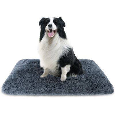 Nobleza Kleed voor hond en kat - Grijs fluffy / pluche - 70x85 cm