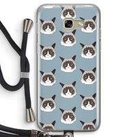 It's a Purrr Case: Samsung Galaxy A5 (2017) Transparant Hoesje met koord