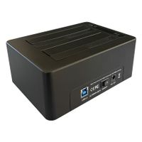LC-Power LC-DOCK-U3-V basisstation voor opslagstations USB 3.2 Gen 1 (3.1 Gen 1) Type-B Zwart - thumbnail