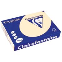 Clairefontaine Trophée Pastel, gekleurd papier, A4, 160 g, 250 vel, crème