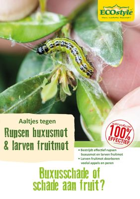 Aaltjes tegen larven fruitmot 60m2 ECOstyle - Ecostyle natuurlijke vijanden