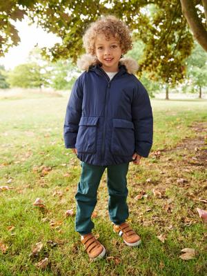 Parka sweater met capuchon voor jongens marineblauw