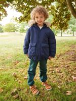Parka sweater met capuchon voor jongens marineblauw