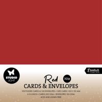 Studio Light • consumables cards & envelopes christmas red