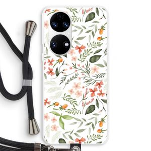 Sweet little flowers: Huawei P50 Transparant Hoesje met koord
