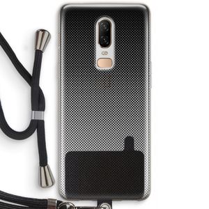Musketon Halftone: OnePlus 6 Transparant Hoesje met koord