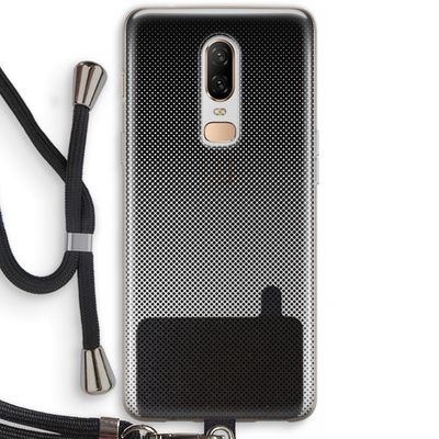 Musketon Halftone: OnePlus 6 Transparant Hoesje met koord