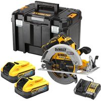 DeWalt DCS573H2T-QW - Accu Cirkelzaag | 18V XR Brushless FV Adv | 190mm | C2x 5.0Ah POWERSTACK accu | in TSTAK koffer DCS573H2T-QW