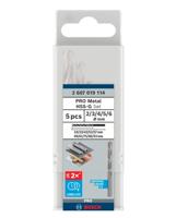 Bosch Accessoires PRO Metal HSS-G spiraalboorset | 5-delig - 2607019114